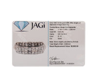 Antique 14K White Gold Diamond Band