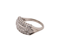 Antique 14K White Gold Diamond Band