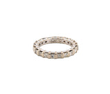 14K White Gold Princess Cut Diamond Eternity Ring – 1.27 CTW