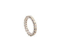 14K White Gold 1.27cttw. Princess Cut Diamond Eternity Band