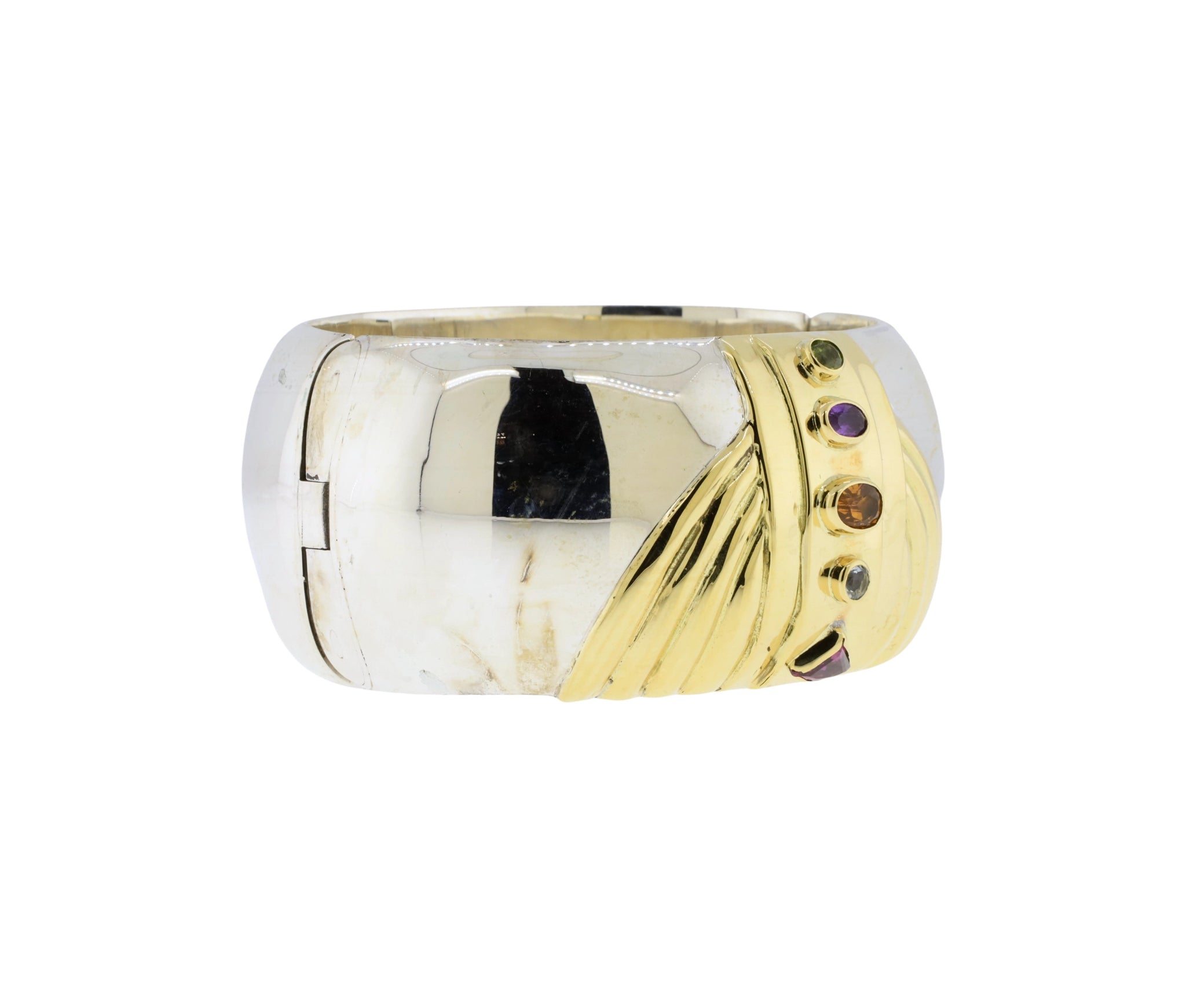 Sterling Silver and 18K Yellow Gold  La Nouvelle Bague Multi Gem Bracelet