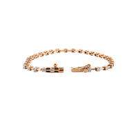 18K Rose Gold Diamond Bracelet
