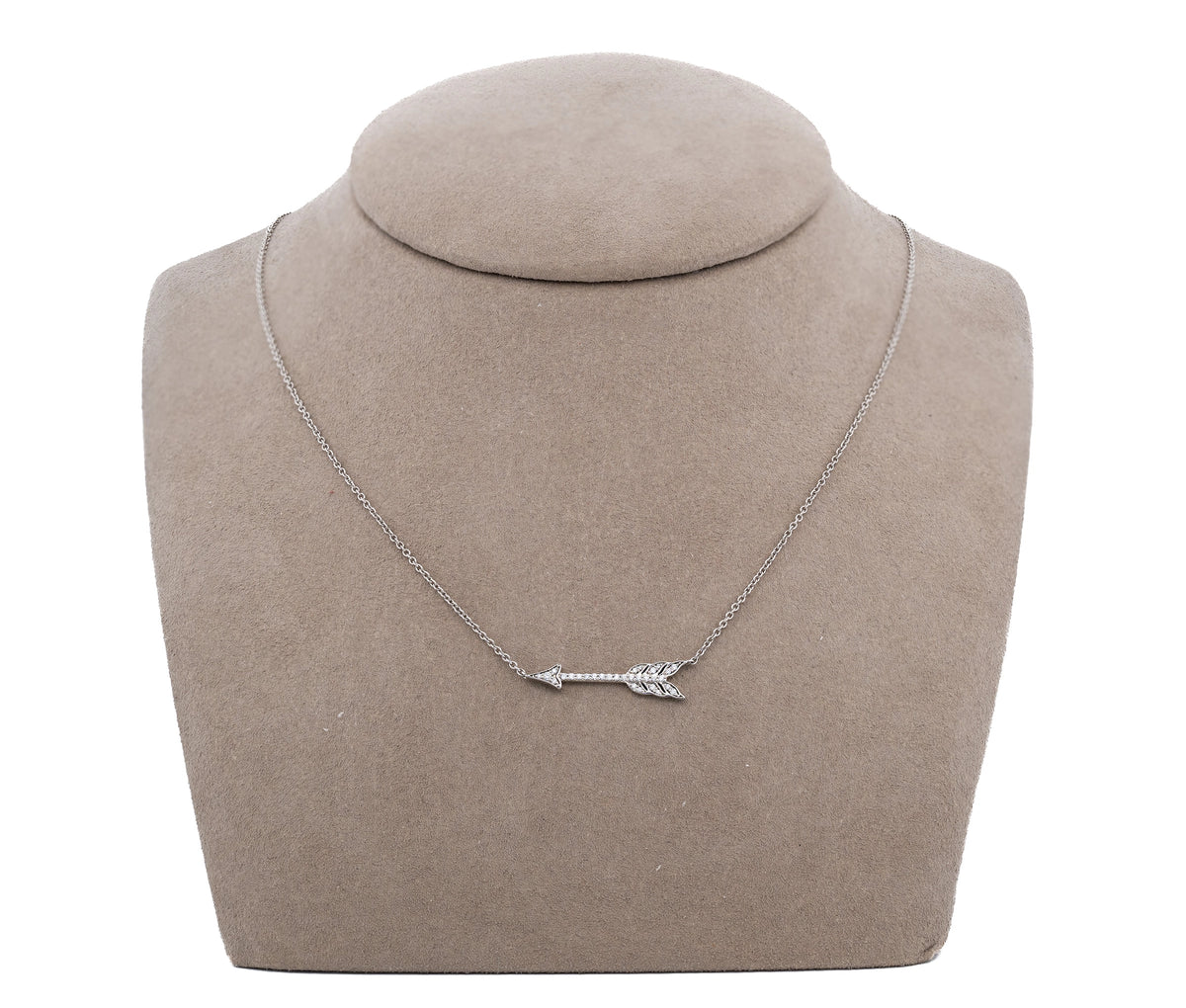 Tiffany and Co Platinum 0.20 cttw. Diamond Arrow Necklace