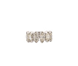 14K White Gold 3.05 cttw Marquise Diamond Half Eternity Band