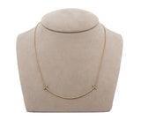 Tiffany & Co 18K .90 cttw. Diamond Smile Necklace