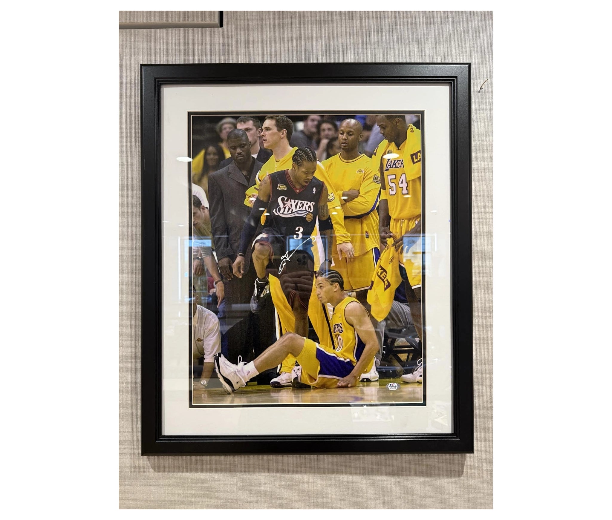 Allen Iverson Autographed Photo "The Stepover"  PSA Authenticated