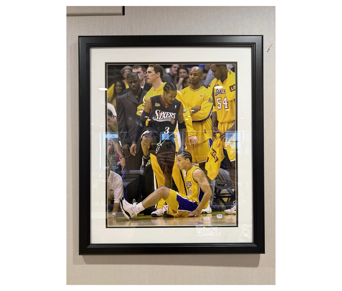 Allen Iverson Autographed Photo "The Stepover"  PSA Authenticated