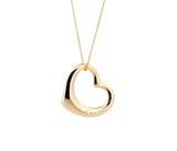 Tiffany & Co. 18K Elsa Peretti Open Heart Pendant Necklace