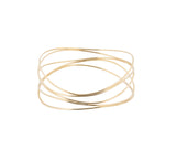 Tiffany & Co. 18K Yellow Gold Elsa Peretti Wave Five Row Bangle
