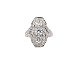 Antique Platinum 2.20 cttw. Diamond Ring