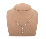 Platinum and Gold 3.2cttw. Diamonds by the Yard Necklace