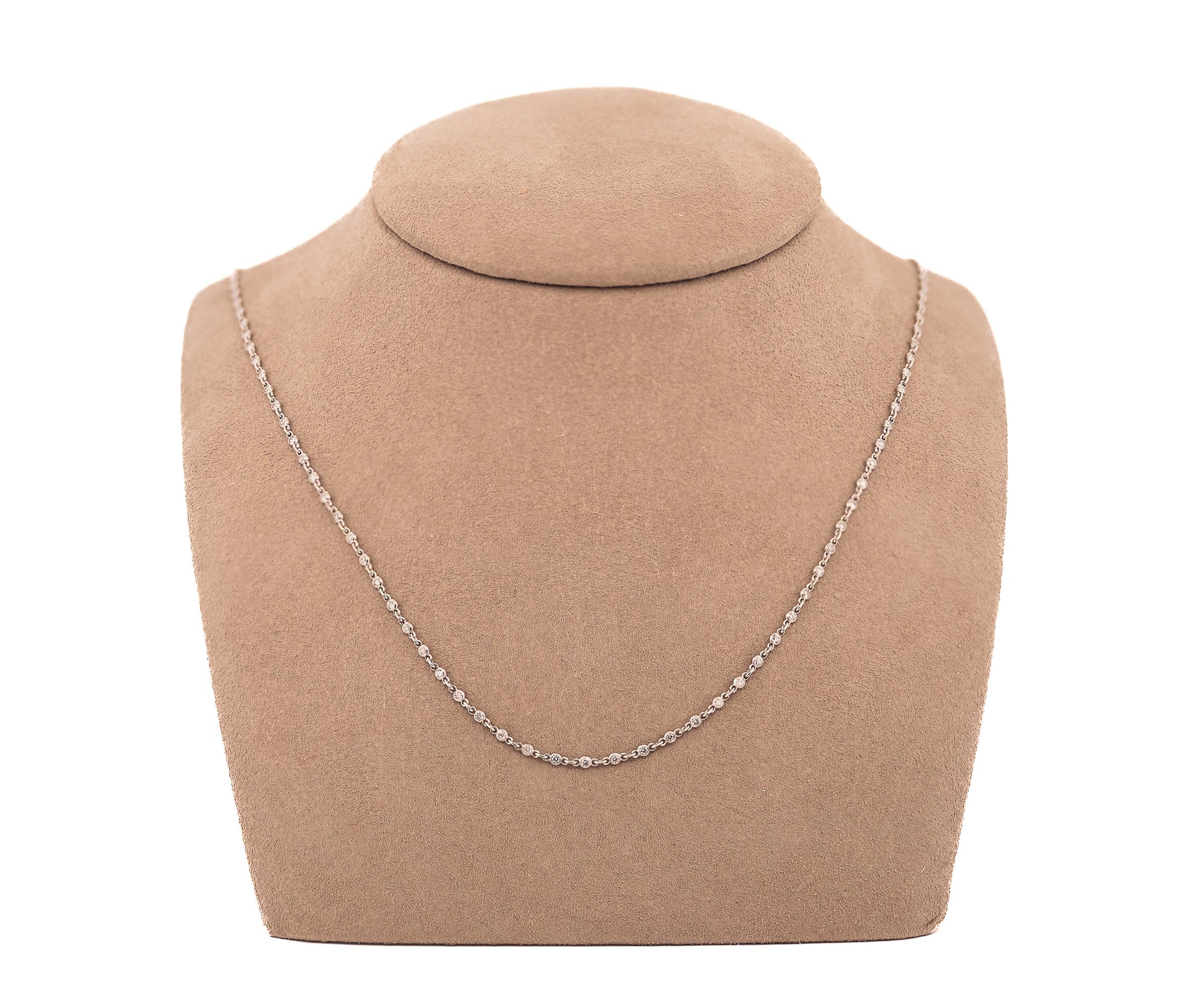 Platinum Diamonds by the Yard Necklace