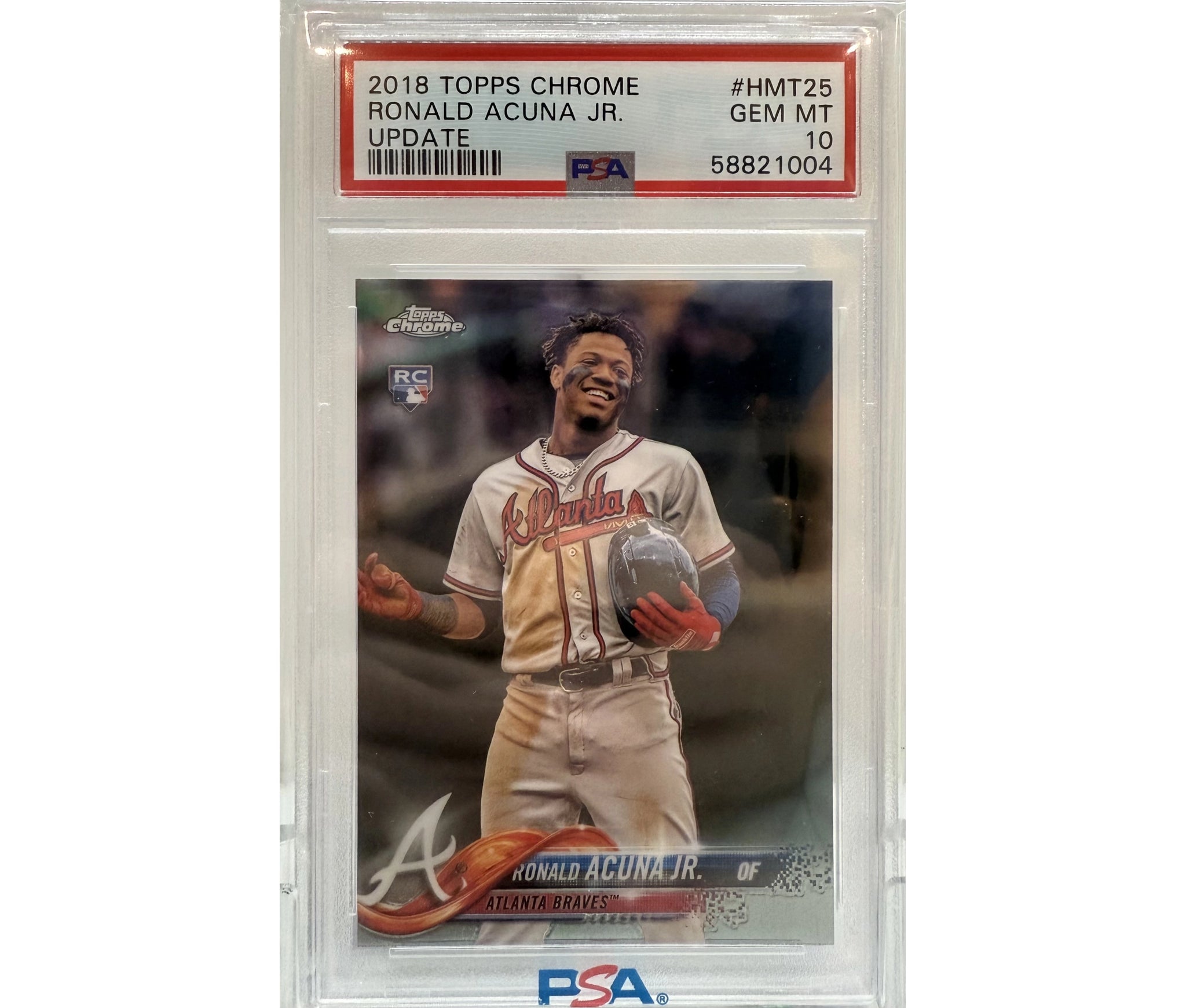 2018 Topps Chrome Update Ronald Acuna JR. PSA 10