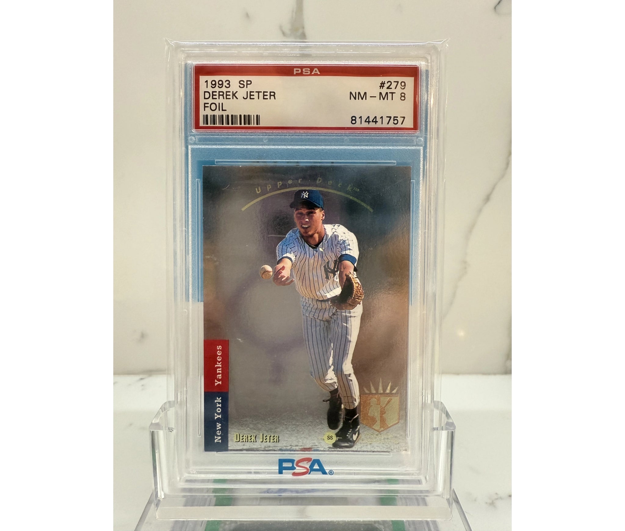 1993 SP Derek Jeter Foil PSA 8