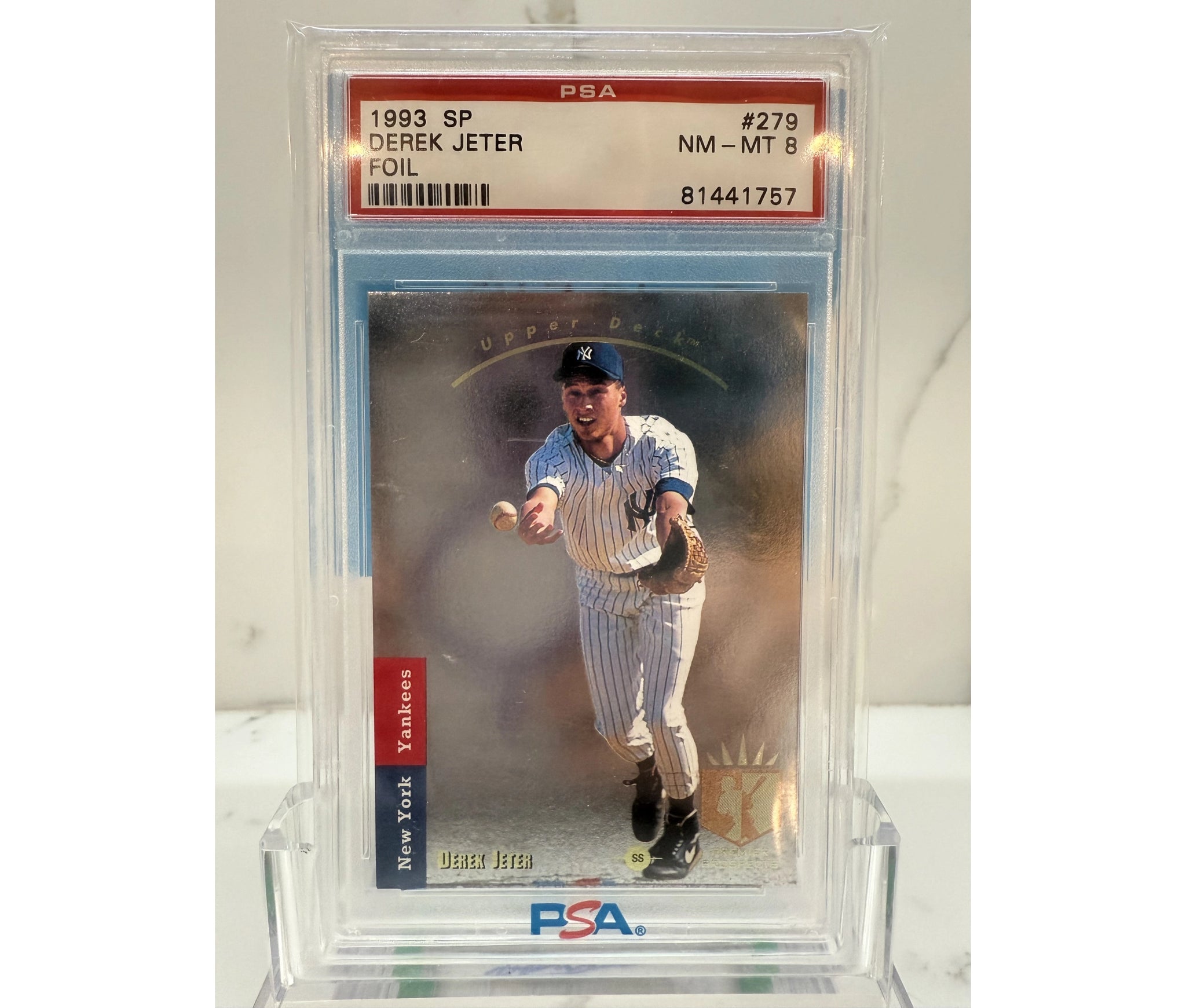 1993 SP Derek Jeter Foil PSA 8