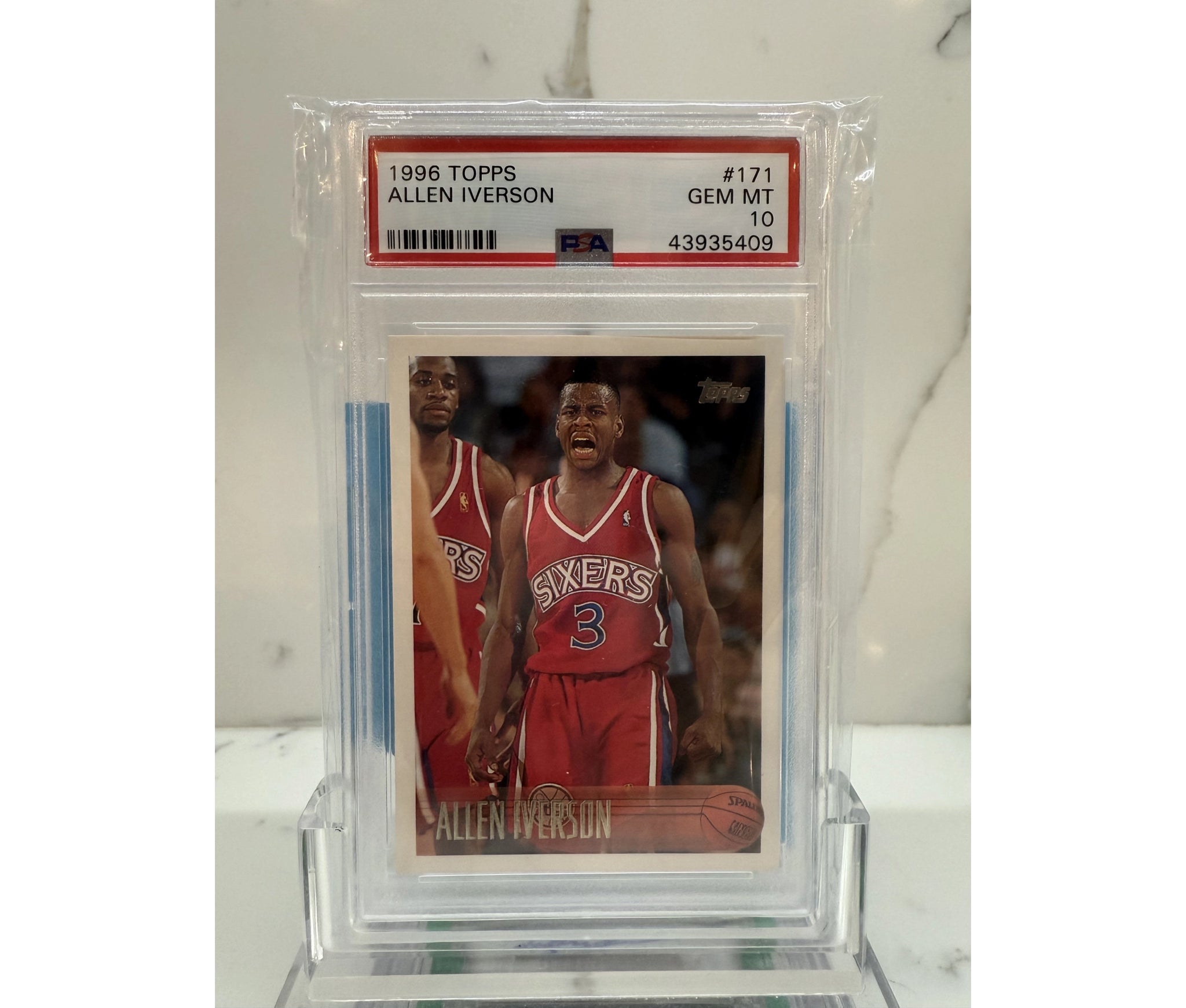 1996 Topps Allen Iverson RC PSA 10