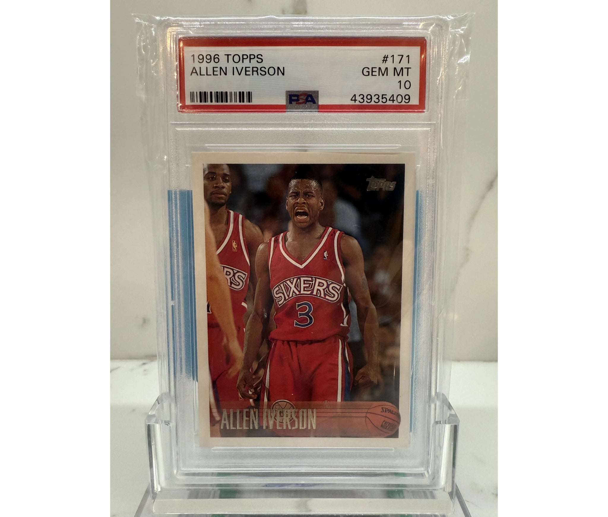 1996 Topps Allen Iverson RC PSA 10