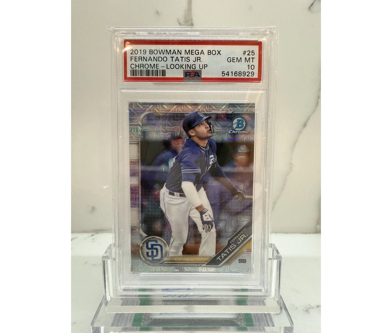 2019 Bowman Chrome Mega Box Fernando Tatis Jr. "Looking Up" PSA 10