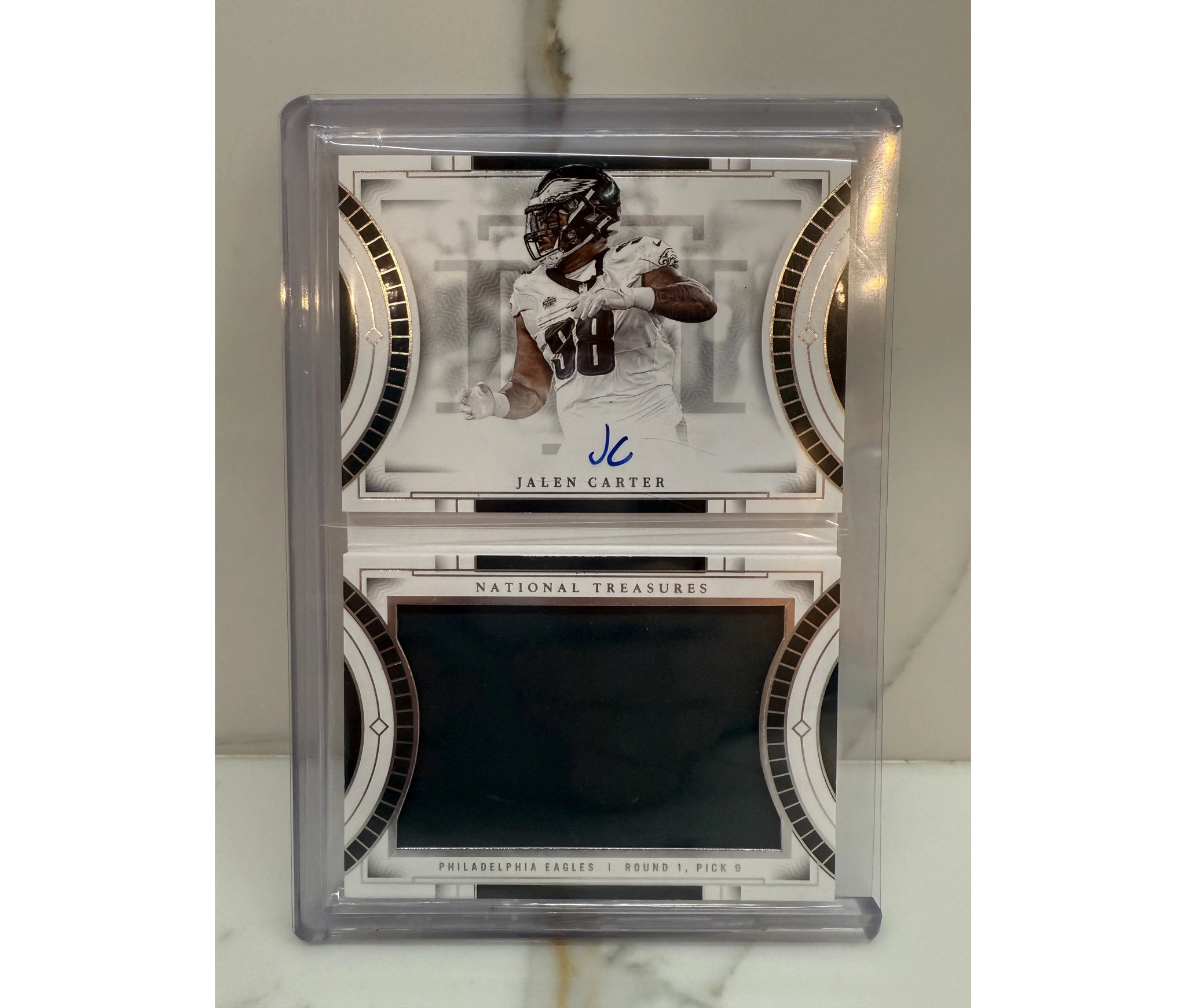 2023 Panini National Treasures Rookie Jumbo Signatures Booklet Jalen Carter /99