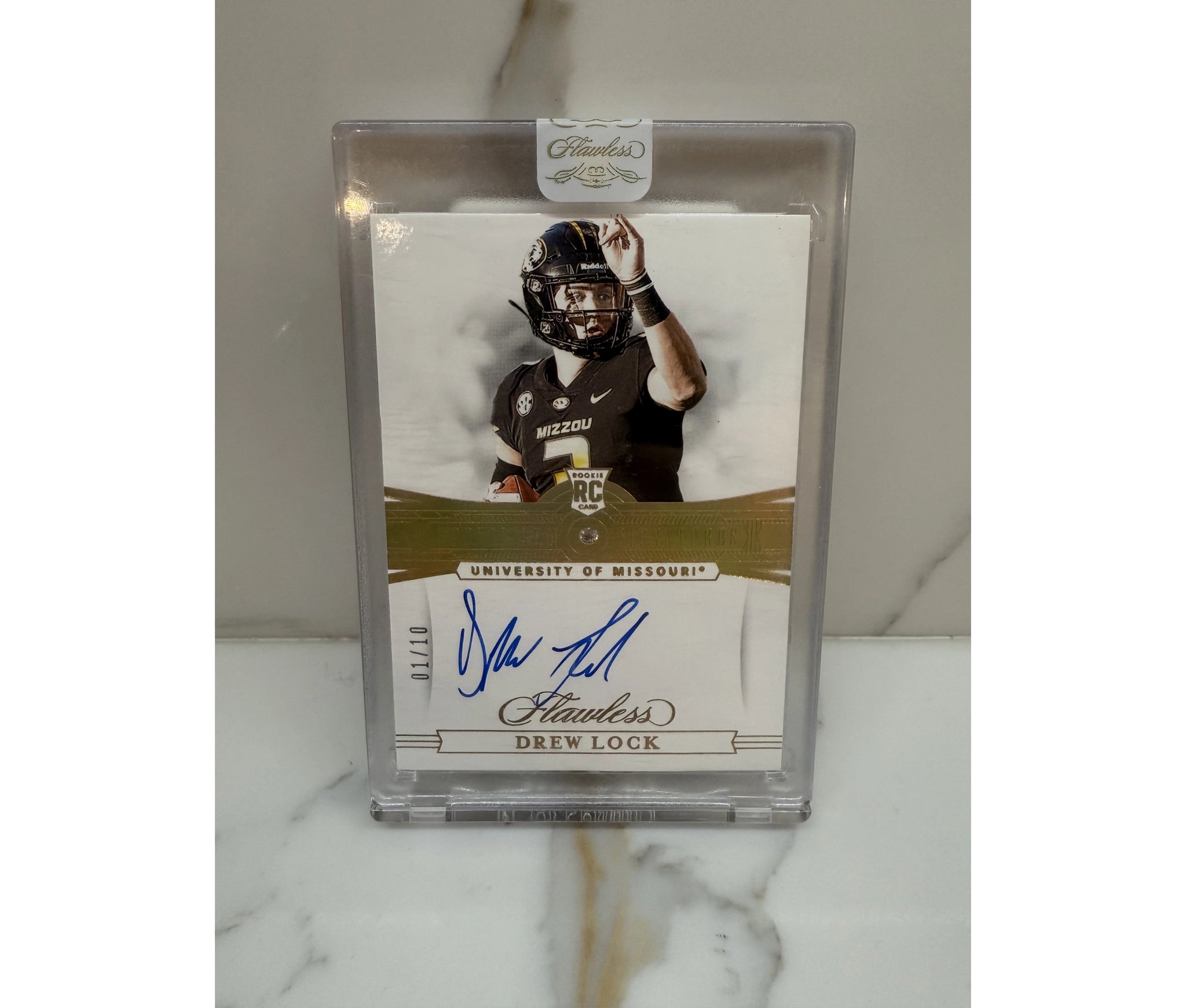 2019 Panini Flawless Drew Lock Auto 1/10