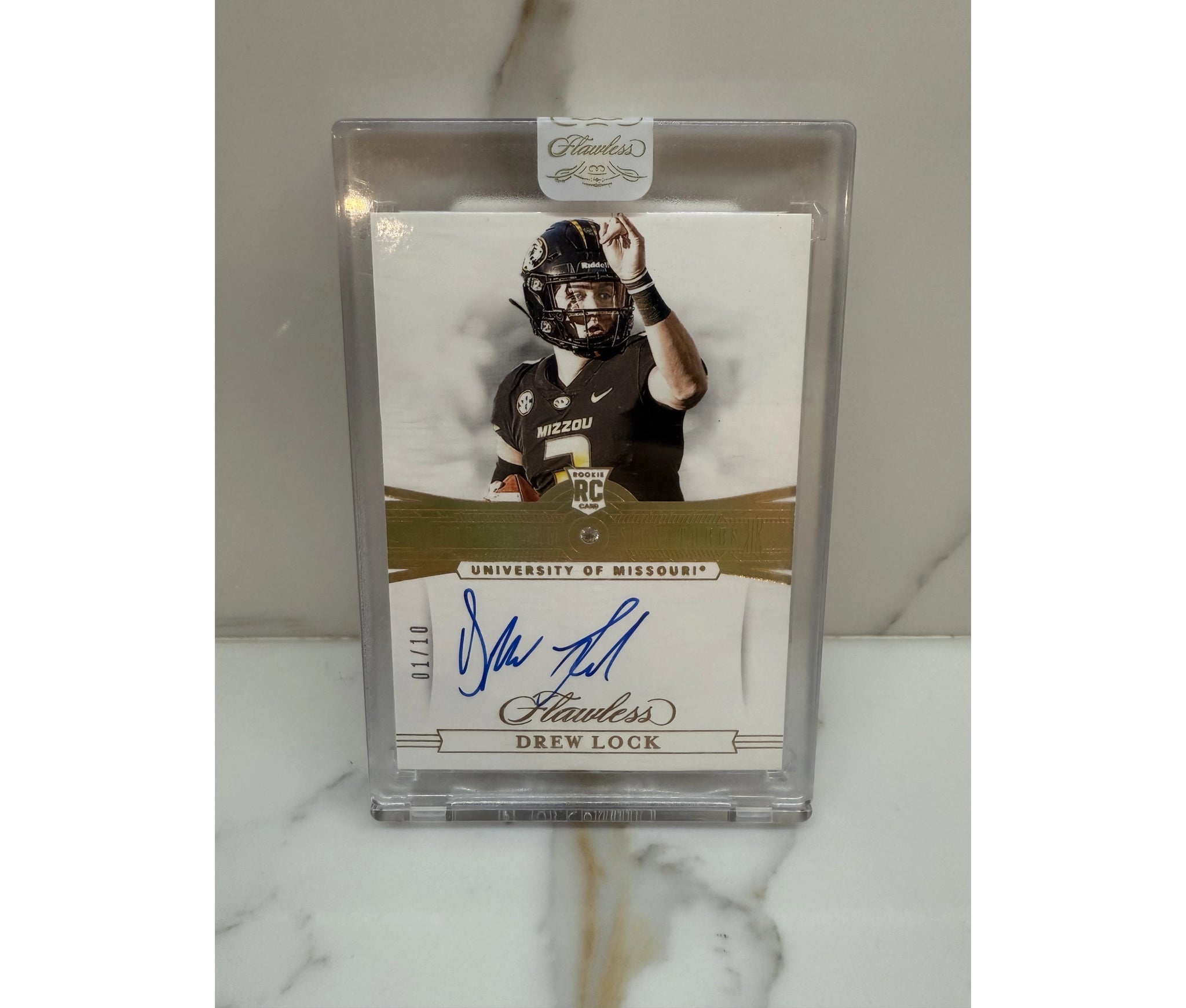 2019 Panini Flawless Drew Lock Auto 1/10