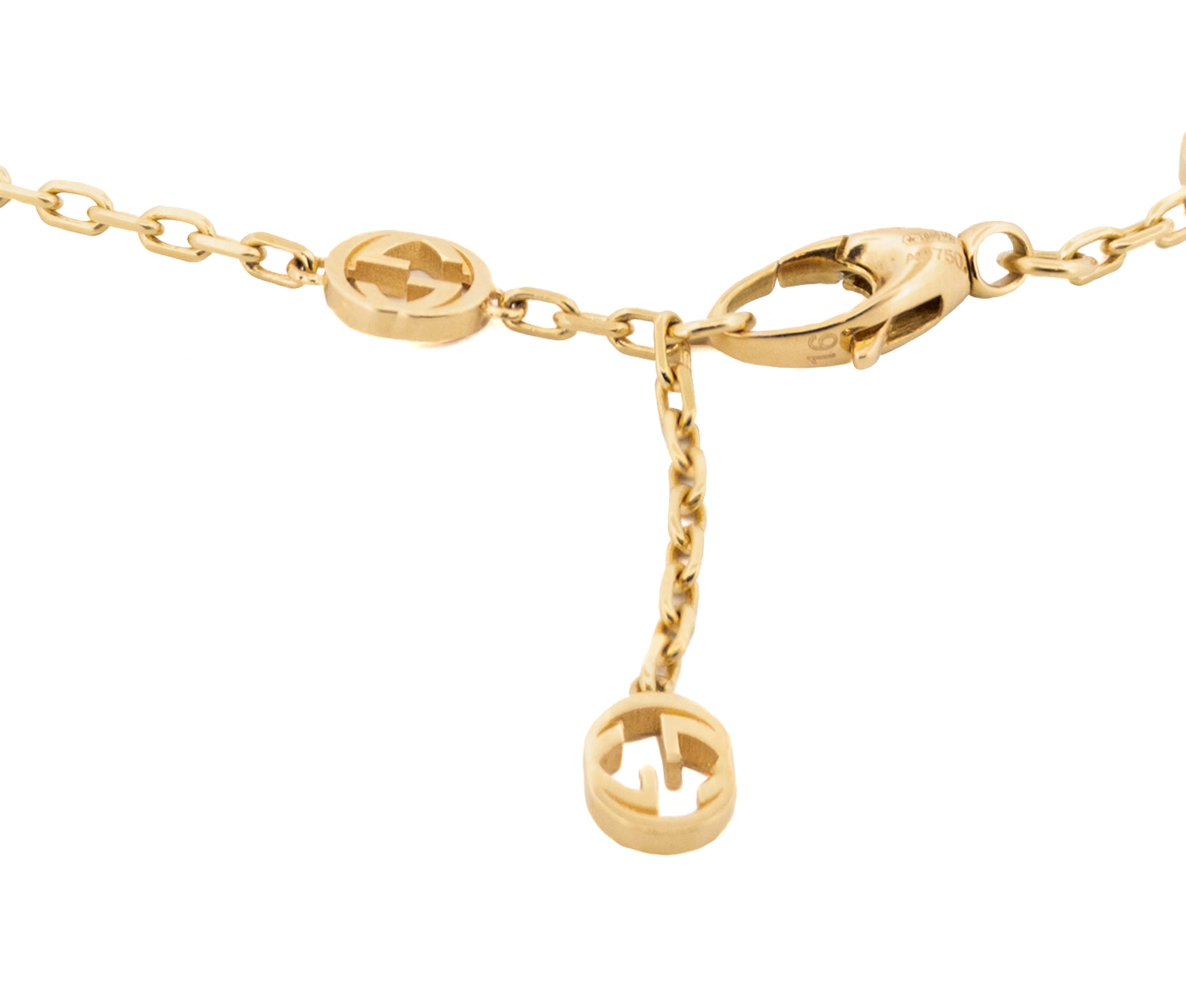 Gucci 18K Interlocking Station Bracelet