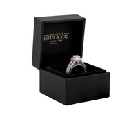 14K WG 0.59ct  Square Mod Brilliant IGI Certified Diamond Ring & Band Set