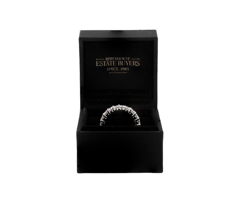 14KT White Gold 3.18 CTTW Lab Grown Diamond Eternity Band Ring