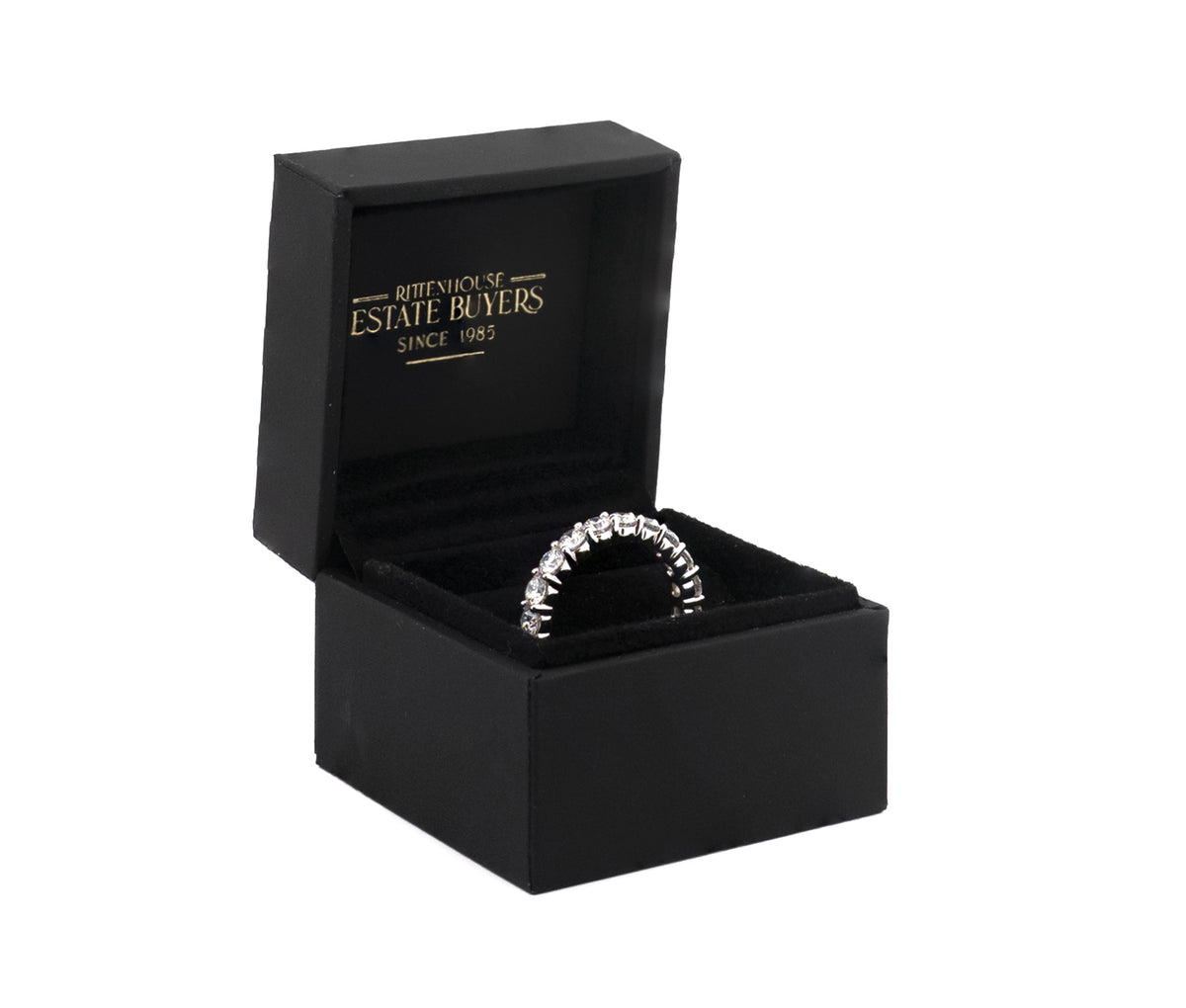 14KT White Gold 3.18 CTTW Lab Grown Diamond Eternity Band Ring