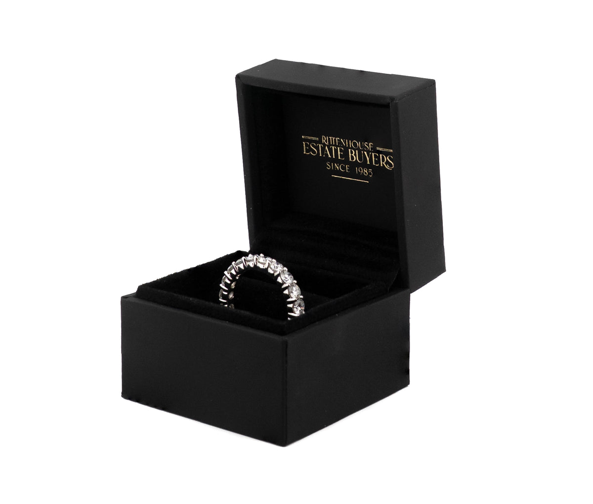 14KT White Gold 3.18 CTTW Lab Grown Diamond Eternity Band Ring