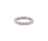 14KT White Gold 3.18 CTTW Lab Grown Diamond Eternity Band Ring