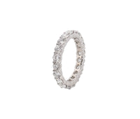 14KT White Gold 3.18 CTTW Lab Grown Diamond Eternity Band Ring
