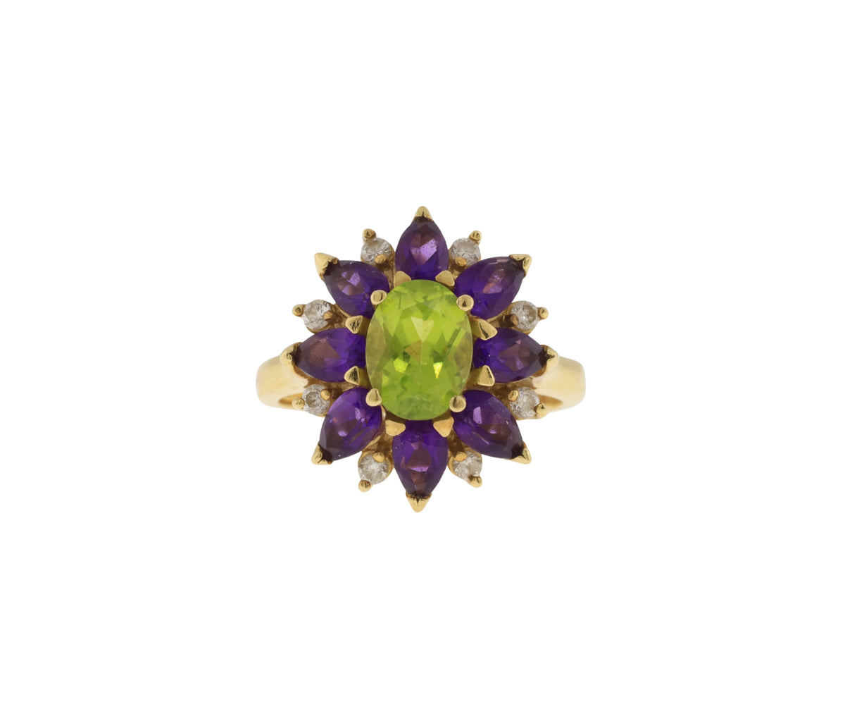 Gemstone 14K 3.14 CTW Oval Peridots