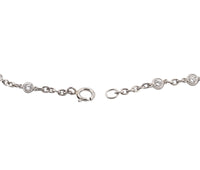 Platinum 1.00cttw. Round Brilliant Diamonds By The Yard Bracelet