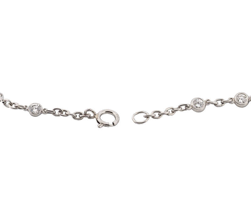 Platinum 1.00cttw. Round Brilliant Diamonds By The Yard Bracelet