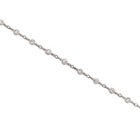 Platinum 1.00cttw. Round Brilliant Diamonds By The Yard Bracelet