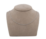 Platinum 1.70cttw. Round Brilliant Diamonds By The Yard Necklace
