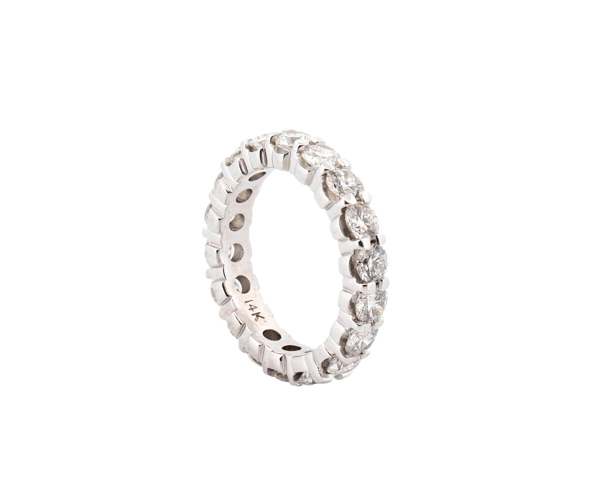 14K Diamond Eternity Ring 2.58cttw.