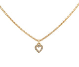 18K Tiffany & Co. Diamond Heart Pendant Necklace