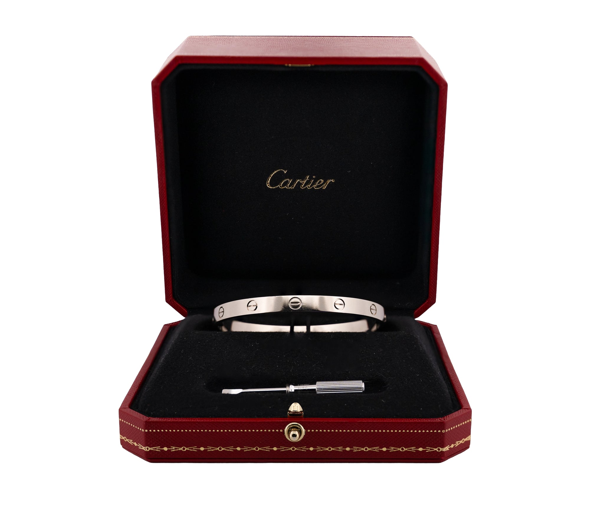 Cartier Love Bracelet 18K White Gold Size 19