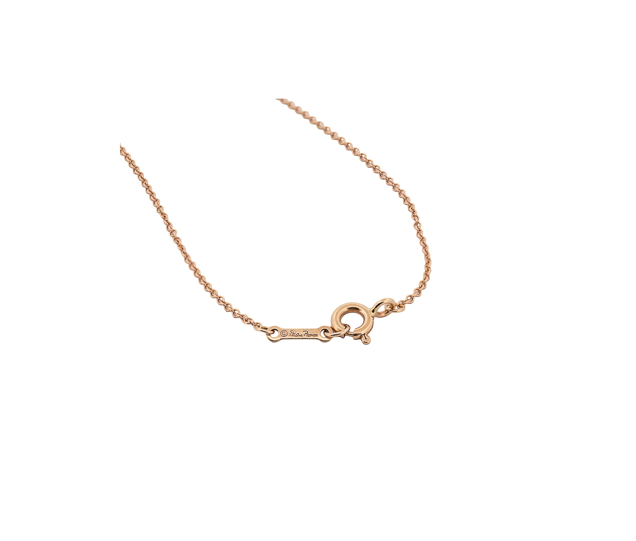 18K Rose Gold Tiffany & Co. Paloma Picasso Graffiti Diamond Love Necklace