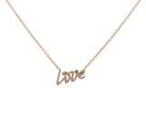 18K Rose Gold Tiffany & Co. Paloma Picasso Graffiti Diamond Love Necklace