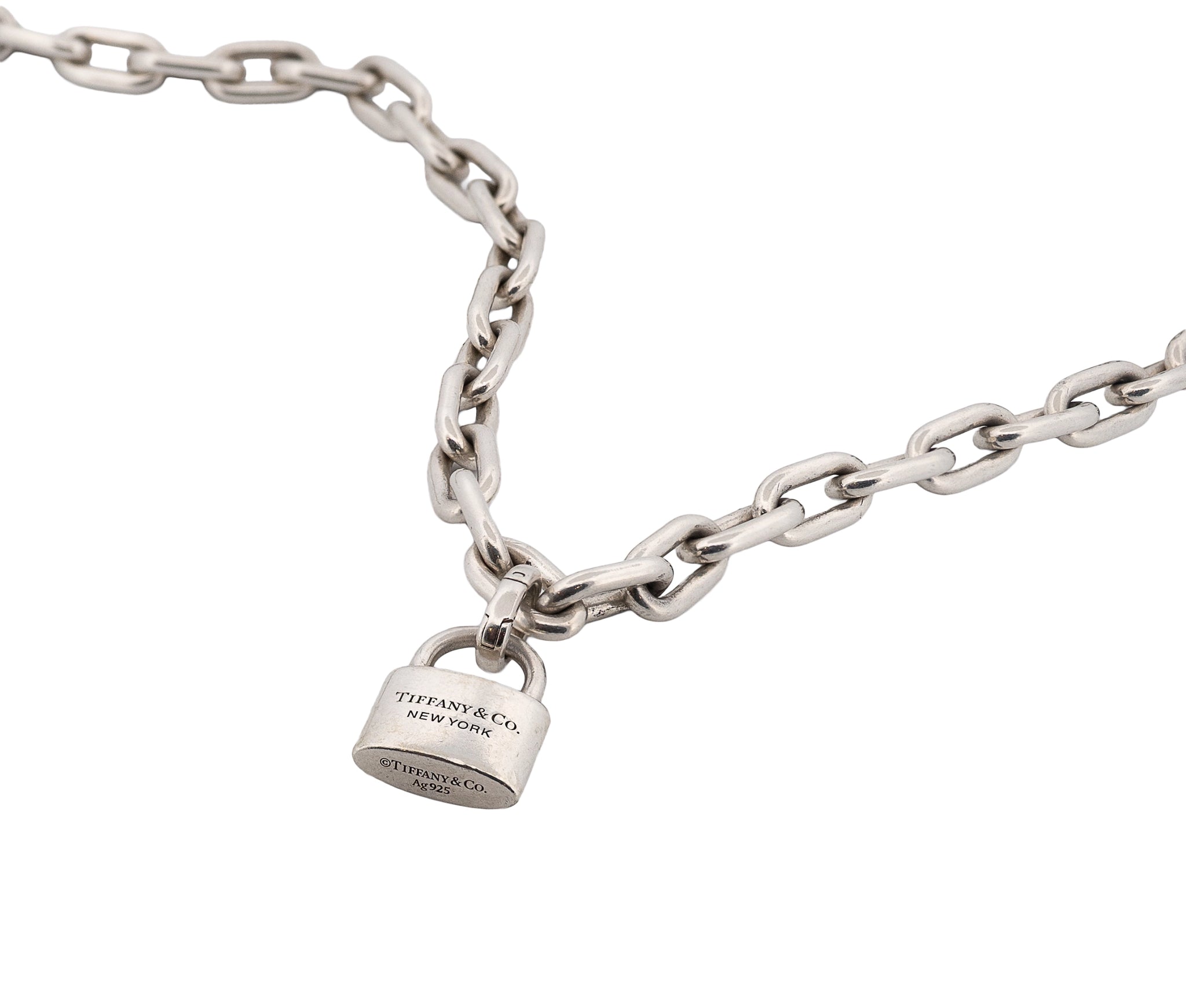 Tiffany and Co Tiffany HardWear Pearl Lock Necklace in Sterling Silver