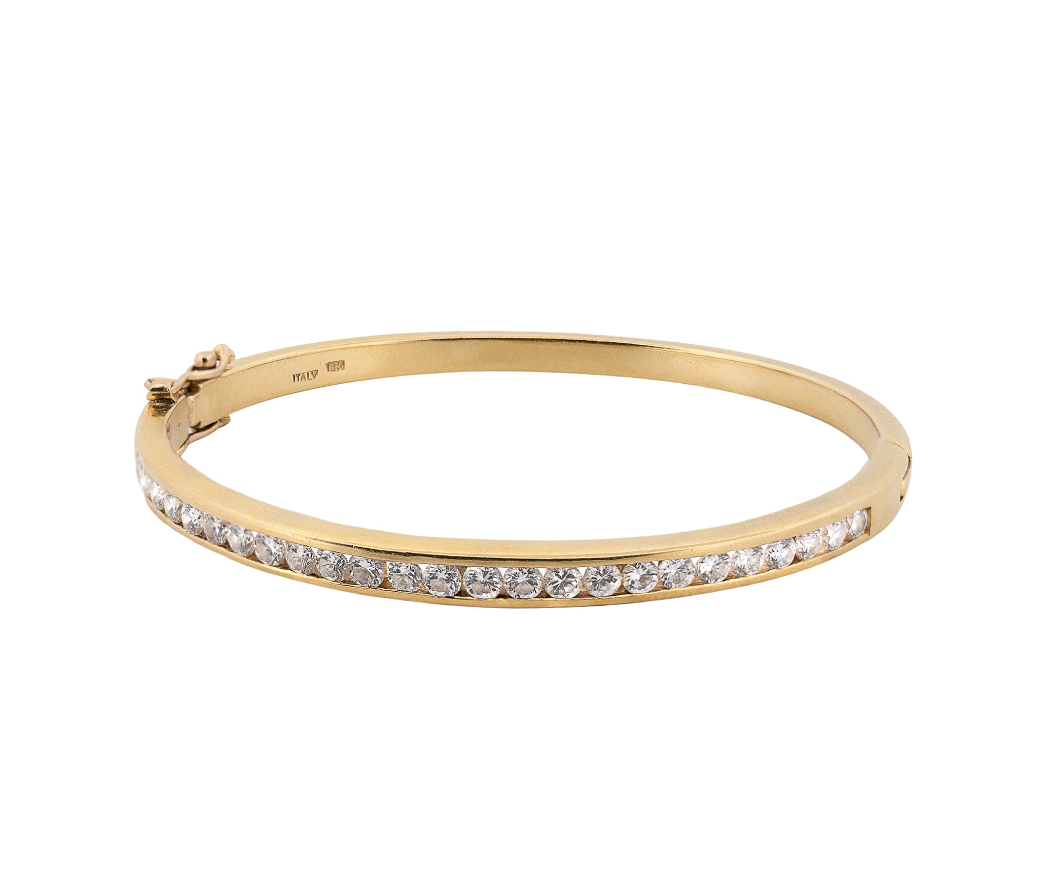18K Yellow Gold Full Diamond Bracelet