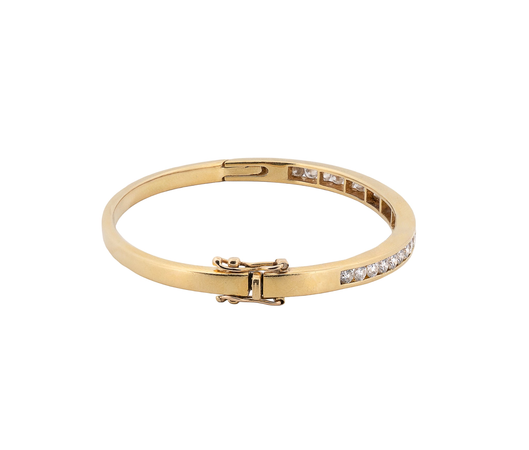 18K Yellow Gold Full Diamond Bracelet