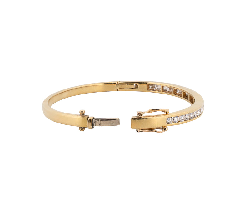 18K Yellow Gold Full Diamond Bracelet