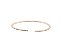 14K Yellow Gold Diamond Cuff Bracelet