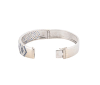 14K White Gold Sapphire & Diamond Bracelet