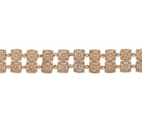 22K Yellow Gold 11.0cttw. Diamond Halo Style Diamond Bracelet