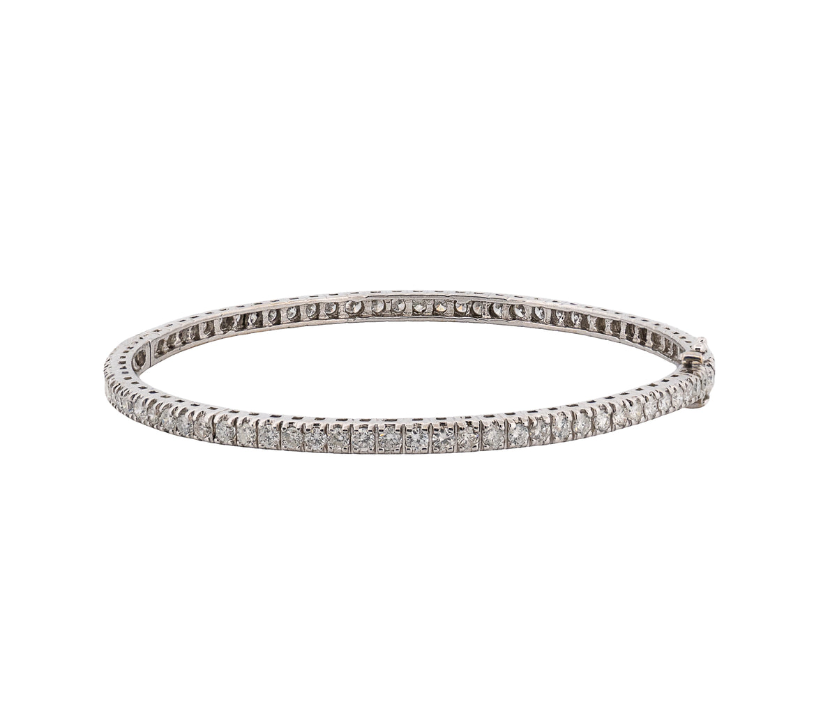 14K White Gold Diamond Tennis Bracelet